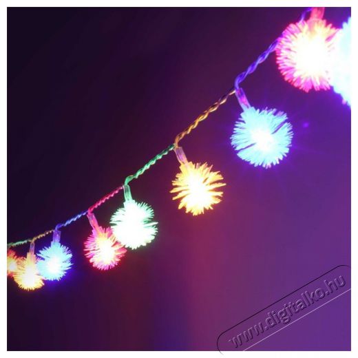 Iris Z&uacute;zmara alak&uacute; 3cm/10m/t&ouml;bb sz&iacute;nű/80db LED-es/USB-s f&eacute;nydekor&aacute;ci&oacute; H&aacute;ztart&aacute;s / Otthon / K&uuml;lt&eacute;r - Vil&aacute;g&iacute;t&aacute;s / elektromoss&aacute;g - Led szalag / f&eacute;nyf&uuml;z&eacute;r - 388809