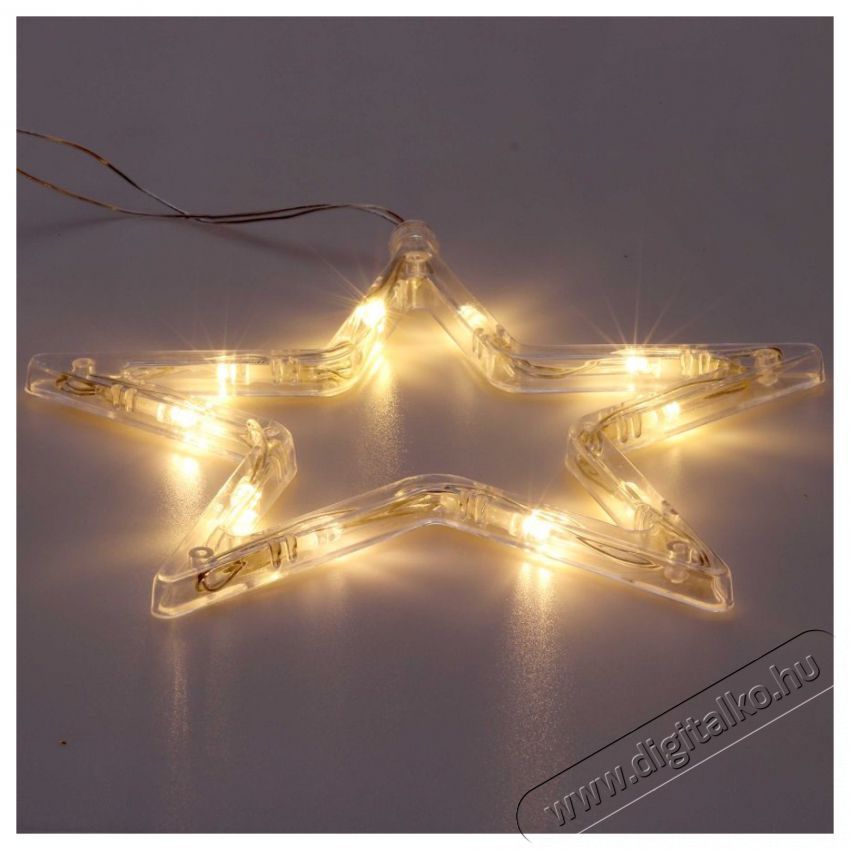 Iris Csillag alak&uacute; 18x18cm LED-es tapad&oacute;korongos f&eacute;nydekor&aacute;ci&oacute; - meleg feh&eacute;r H&aacute;ztart&aacute;s / Otthon / K&uuml;lt&eacute;r - Vil&aacute;g&iacute;t&aacute;s / elektromoss&aacute;g - Hangulat teremtő vil&aacute;g&iacute;t&aacute;s - 388833