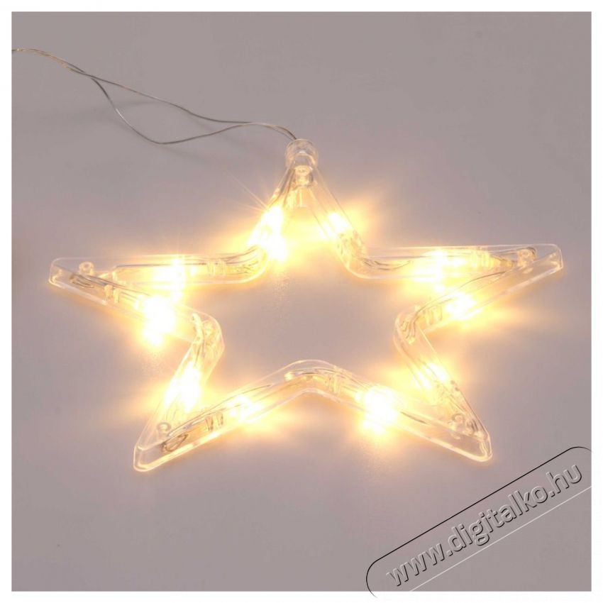 Iris Csillag alak&uacute; 18x18cm LED-es tapad&oacute;korongos f&eacute;nydekor&aacute;ci&oacute; - meleg feh&eacute;r H&aacute;ztart&aacute;s / Otthon / K&uuml;lt&eacute;r - Vil&aacute;g&iacute;t&aacute;s / elektromoss&aacute;g - Hangulat teremtő vil&aacute;g&iacute;t&aacute;s - 388833