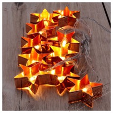 Iris Csillag alak&uacute; f&eacute;m 2m/10db LED-es/3xAA elemes f&eacute;nydekor&aacute;ci&oacute; - meleg feh&eacute;r H&aacute;ztart&aacute;s / Otthon / K&uuml;lt&eacute;r - Vil&aacute;g&iacute;t&aacute;s / elektromoss&aacute;g - Hangulat teremtő vil&aacute;g&iacute;t&aacute;s - 388834