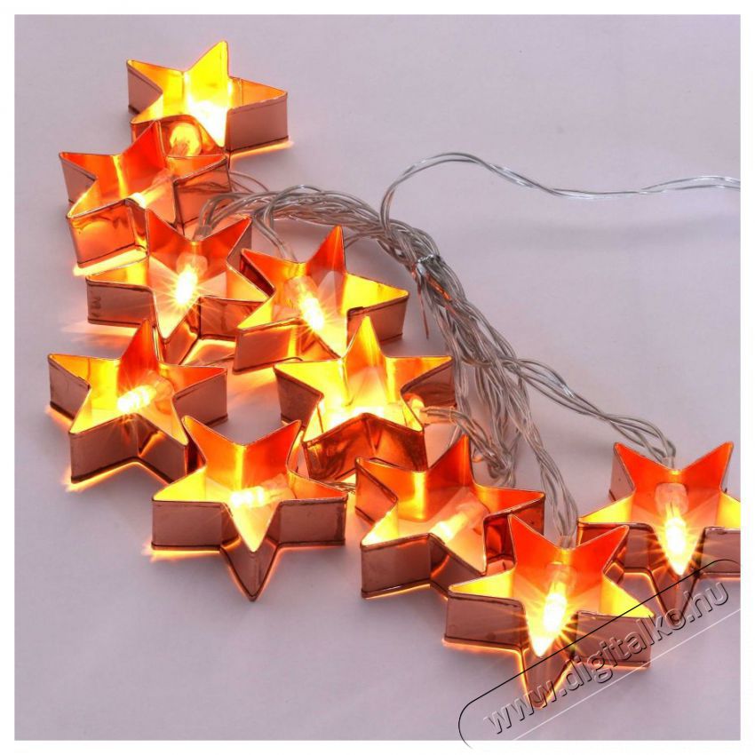 Iris Csillag alak&uacute; f&eacute;m 2m/10db LED-es/3xAA elemes f&eacute;nydekor&aacute;ci&oacute; - meleg feh&eacute;r H&aacute;ztart&aacute;s / Otthon / K&uuml;lt&eacute;r - Vil&aacute;g&iacute;t&aacute;s / elektromoss&aacute;g - Hangulat teremtő vil&aacute;g&iacute;t&aacute;s - 388834