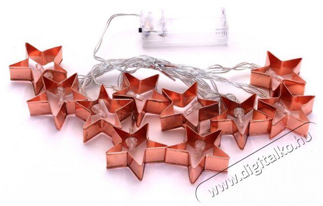 Iris Csillag alak&uacute; f&eacute;m 2m/10db LED-es/3xAA elemes f&eacute;nydekor&aacute;ci&oacute; - meleg feh&eacute;r H&aacute;ztart&aacute;s / Otthon / K&uuml;lt&eacute;r - Vil&aacute;g&iacute;t&aacute;s / elektromoss&aacute;g - Hangulat teremtő vil&aacute;g&iacute;t&aacute;s - 388834