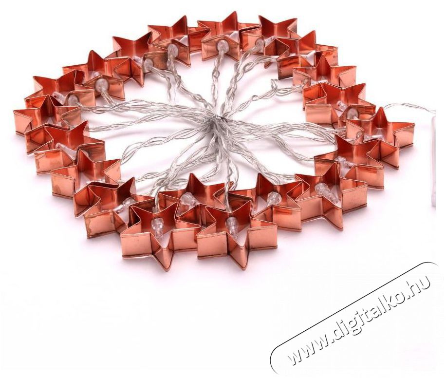 Iris Csillag alak&uacute; f&eacute;m/4m/20db LED-es/3xAA elemes f&eacute;nydekor&aacute;ci&oacute; - meleg feh&eacute;r H&aacute;ztart&aacute;s / Otthon / K&uuml;lt&eacute;r - Vil&aacute;g&iacute;t&aacute;s / elektromoss&aacute;g - Hangulat teremtő vil&aacute;g&iacute;t&aacute;s - 388835