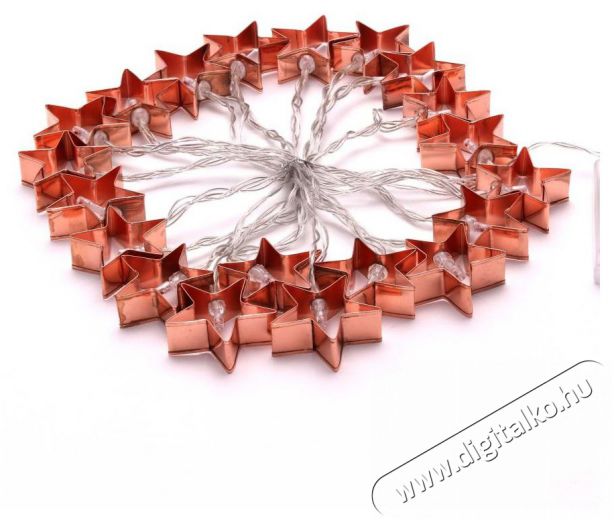 Iris Csillag alak&uacute; f&eacute;m/4m/20db LED-es/3xAA elemes f&eacute;nydekor&aacute;ci&oacute; - meleg feh&eacute;r H&aacute;ztart&aacute;s / Otthon / K&uuml;lt&eacute;r - Vil&aacute;g&iacute;t&aacute;s / elektromoss&aacute;g - Hangulat teremtő vil&aacute;g&iacute;t&aacute;s - 388835