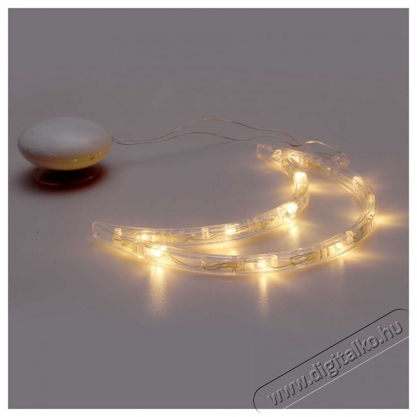 Iris Hold alak&uacute; 15x19cm LED-es tapad&oacute;korongos f&eacute;nydekor&aacute;ci&oacute; - meleg feh&eacute;r H&aacute;ztart&aacute;s / Otthon / K&uuml;lt&eacute;r - Vil&aacute;g&iacute;t&aacute;s / elektromoss&aacute;g - Hangulat teremtő vil&aacute;g&iacute;t&aacute;s - 388832