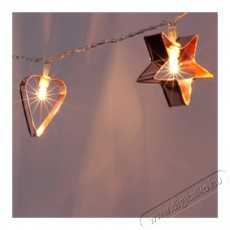 Iris Csillag+sz&iacute;v alak&uacute; f&eacute;m/4m/20db LED-es/3xAA elemes f&eacute;nydekor&aacute;ci&oacute; - meleg feh&eacute;r H&aacute;ztart&aacute;s / Otthon / K&uuml;lt&eacute;r - Vil&aacute;g&iacute;t&aacute;s / elektromoss&aacute;g - Led szalag / f&eacute;nyf&uuml;z&eacute;r - 388959