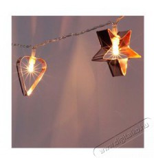 Iris Csillag+sz&iacute;v alak&uacute; f&eacute;m 4m 20db LED-es/USB-s f&eacute;nydekor&aacute;ci&oacute; - meleg feh&eacute;r H&aacute;ztart&aacute;s / Otthon / K&uuml;lt&eacute;r - Vil&aacute;g&iacute;t&aacute;s / elektromoss&aacute;g - Led szalag / f&eacute;nyf&uuml;z&eacute;r - 388960