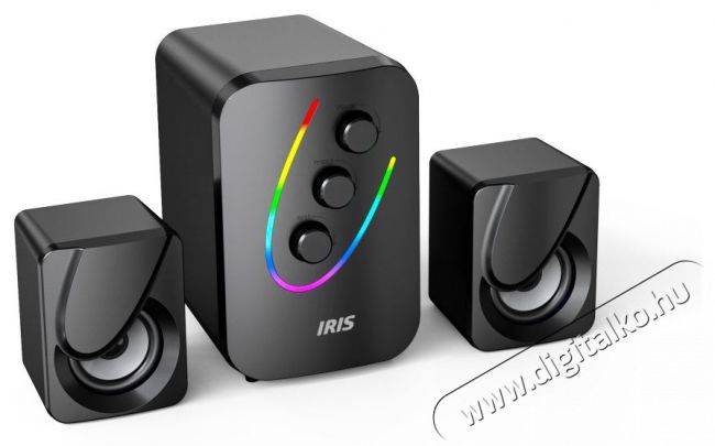 Iris H-21 fekete USB hangfal Audio-Video / Hifi / Multim&eacute;dia - Hangfal - Hangfalszett - &Aacute;ll&oacute; / front hangfal - 385460