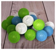 Iris G&ouml;mb alak&uacute; 6cm/sz&iacute;nes fonott/3m/z&ouml;ld-k&eacute;k-feh&eacute;r/20db LED-es/USB-s f&eacute;nydekor&aacute;ci&oacute; H&aacute;ztart&aacute;s / Otthon / K&uuml;lt&eacute;r - Vil&aacute;g&iacute;t&aacute;s / elektromoss&aacute;g - Led szalag / f&eacute;nyf&uuml;z&eacute;r - 388857