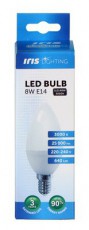 Iris Lighting E14 C37 8W/3000K/640lm gyertya LED fényforrás Háztartás / Otthon / Kültér - Világítás / elektromosság - E14 foglalatú izzó - 476751
