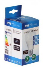 Iris Lighting E27 A60 12W/3000K/1080lm LED f&eacute;nyforr&aacute;s H&aacute;ztart&aacute;s / Otthon / K&uuml;lt&eacute;r - Vil&aacute;g&iacute;t&aacute;s / elektromoss&aacute;g - E27 foglalat&uacute; izz&oacute; - 476748