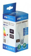 Iris Lighting E27 A65 15W/3000K/1380lm LED f&eacute;nyforr&aacute;s H&aacute;ztart&aacute;s / Otthon / K&uuml;lt&eacute;r - Vil&aacute;g&iacute;t&aacute;s / elektromoss&aacute;g - E27 foglalat&uacute; izz&oacute; - 476749