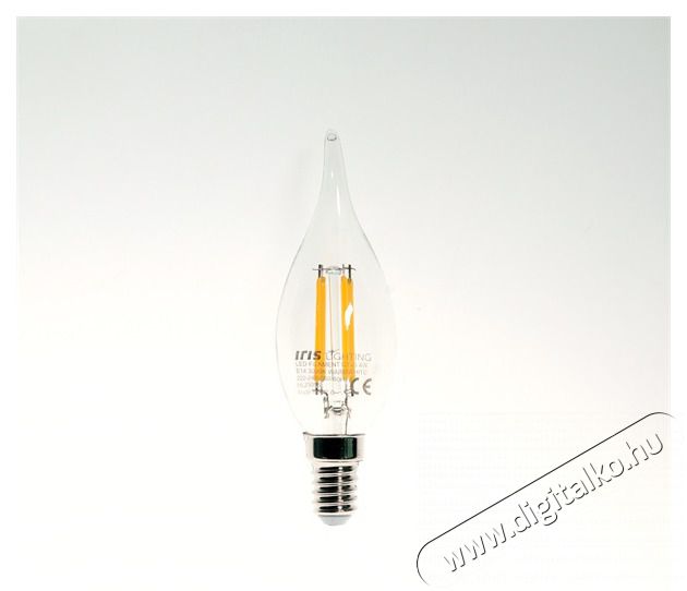 Iris Lighting Filament Bulb Longtip E14 FLCT35 4W/3000K/360lm aranysz&iacute;nű gyertya LED f&eacute;nyforr&aacute;s H&aacute;ztart&aacute;s / Otthon / K&uuml;lt&eacute;r - Vil&aacute;g&iacute;t&aacute;s / elektromoss&aacute;g - E14 foglalat&uacute; izz&oacute; - 476735