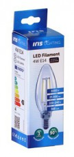 Iris Lighting Filament Candle Bulb E14 FLC35 4W/3000K/360lm gyertya LED f&eacute;nyforr&aacute;s H&aacute;ztart&aacute;s / Otthon / K&uuml;lt&eacute;r - Vil&aacute;g&iacute;t&aacute;s / elektromoss&aacute;g - E14 foglalat&uacute; izz&oacute; - 476734