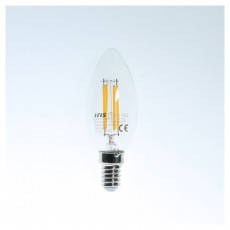 Iris Lighting Filament Candle Bulb E14 FLC35 4W/3000K/360lm gyertya LED f&eacute;nyforr&aacute;s H&aacute;ztart&aacute;s / Otthon / K&uuml;lt&eacute;r - Vil&aacute;g&iacute;t&aacute;s / elektromoss&aacute;g - E14 foglalat&uacute; izz&oacute; - 476734