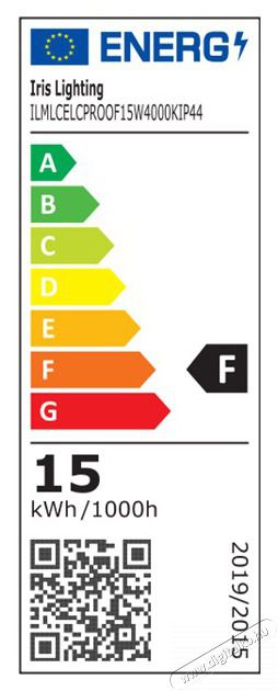 Iris Lighting ML-CELCPROOF 15W/4000K/1400lm IP44 feh&eacute;r LED mennyezeti l&aacute;mpa H&aacute;ztart&aacute;s / Otthon / K&uuml;lt&eacute;r - Vil&aacute;g&iacute;t&aacute;s / elektromoss&aacute;g - Fali / mennyezeti l&aacute;mpa - 476738
