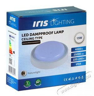Iris Lighting ML-CELCPROOF 15W/4000K/1400lm IP44 feh&eacute;r LED mennyezeti l&aacute;mpa H&aacute;ztart&aacute;s / Otthon / K&uuml;lt&eacute;r - Vil&aacute;g&iacute;t&aacute;s / elektromoss&aacute;g - Fali / mennyezeti l&aacute;mpa - 476738