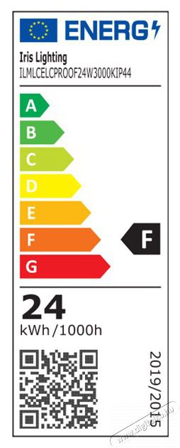 Iris Lighting ML-CELCPROOF 24W/3000K/2200lm IP44 feh&eacute;r LED mennyezeti l&aacute;mpa H&aacute;ztart&aacute;s / Otthon / K&uuml;lt&eacute;r - Vil&aacute;g&iacute;t&aacute;s / elektromoss&aacute;g - Fali / mennyezeti l&aacute;mpa - 476739