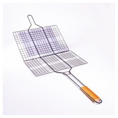 Iris KT-203 BBQ nyeles grillr&aacute;cs 34cm x 22cm r&aacute;csm&eacute;rettel H&aacute;ztart&aacute;s / Otthon / K&uuml;lt&eacute;r - K&uuml;lt&eacute;r / kerti term&eacute;k / grill - Kerti grill kieg&eacute;sz&iacute;tő - 505107