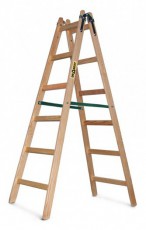 IRIS BEST DRABEST STANDARD 2x6 lépcsős fa létra, összecsukható Háztartás / Otthon / Kültér - Kültér / kerti termék / grill - Létra - 507244