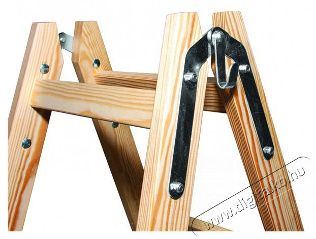 IRIS BEST DRABEST STANDARD 2x6 l&eacute;pcsős fa l&eacute;tra, &ouml;sszecsukhat&oacute; H&aacute;ztart&aacute;s / Otthon / K&uuml;lt&eacute;r - K&uuml;lt&eacute;r / kerti term&eacute;k / grill - L&eacute;tra - 507244