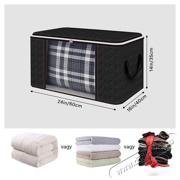 Iris CT-30-L T&aacute;rol&oacute;zs&aacute;k nagy 60X40X35 cm H&aacute;ztart&aacute;s / Otthon / K&uuml;lt&eacute;r - Lak&aacute;sfelszerel&eacute;s - T&aacute;rol&oacute; - 507278