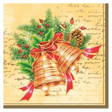 Iris Daisy Kar&aacute;csonyi szalv&eacute;ta, 33x33cm, 20db/csomag, 3 r&eacute;tegű, vegyes mint&aacute;k Konyhai term&eacute;kek - Egy&eacute;b / Konyhai kieg&eacute;sz&iacute;tő - 507367