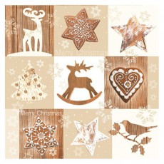 Iris Daisy Kar&aacute;csonyi szalv&eacute;ta, 33x33cm, 20db/csomag, 3 r&eacute;tegű, vegyes mint&aacute;k Konyhai term&eacute;kek - Egy&eacute;b / Konyhai kieg&eacute;sz&iacute;tő - 507367