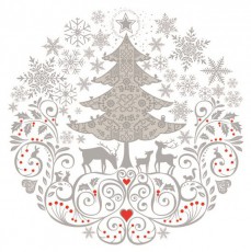 Iris Daisy Kar&aacute;csonyi szalv&eacute;ta, 33x33cm, 20db/csomag, 3 r&eacute;tegű, vegyes mint&aacute;k Konyhai term&eacute;kek - Egy&eacute;b / Konyhai kieg&eacute;sz&iacute;tő - 507367