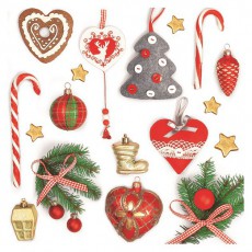 Iris Daisy Kar&aacute;csonyi szalv&eacute;ta, 33x33cm, 20db/csomag, 3 r&eacute;tegű, vegyes mint&aacute;k Konyhai term&eacute;kek - Egy&eacute;b / Konyhai kieg&eacute;sz&iacute;tő - 507367