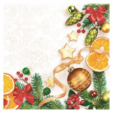 Iris Daisy Kar&aacute;csonyi szalv&eacute;ta, 33x33cm, 20db/csomag, 3 r&eacute;tegű, vegyes mint&aacute;k Konyhai term&eacute;kek - Egy&eacute;b / Konyhai kieg&eacute;sz&iacute;tő - 507367