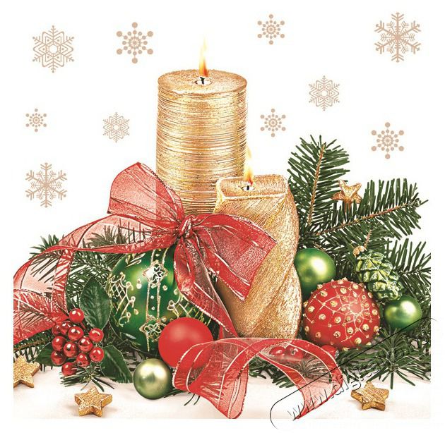 Iris Daisy Kar&aacute;csonyi szalv&eacute;ta, 33x33cm, 20db/csomag, 3 r&eacute;tegű, vegyes mint&aacute;k Konyhai term&eacute;kek - Egy&eacute;b / Konyhai kieg&eacute;sz&iacute;tő - 507367