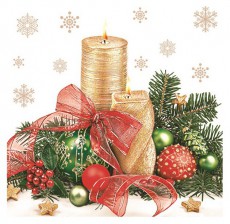 Iris Daisy Kar&aacute;csonyi szalv&eacute;ta, 33x33cm, 20db/csomag, 3 r&eacute;tegű, vegyes mint&aacute;k Konyhai term&eacute;kek - Egy&eacute;b / Konyhai kieg&eacute;sz&iacute;tő - 507367