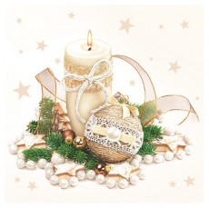 Iris Daisy Kar&aacute;csonyi szalv&eacute;ta, 33x33cm, 20db/csomag, 3 r&eacute;tegű, vegyes mint&aacute;k Konyhai term&eacute;kek - Egy&eacute;b / Konyhai kieg&eacute;sz&iacute;tő - 507367