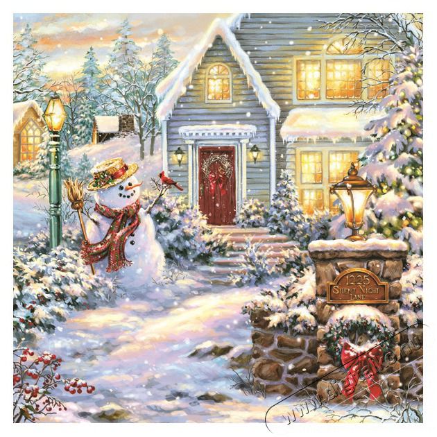 Iris Daisy Kar&aacute;csonyi szalv&eacute;ta, 33x33cm, 20db/csomag, 3 r&eacute;tegű, vegyes mint&aacute;k Konyhai term&eacute;kek - Egy&eacute;b / Konyhai kieg&eacute;sz&iacute;tő - 507367