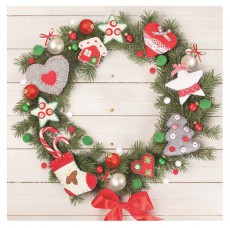 Iris Daisy Kar&aacute;csonyi szalv&eacute;ta, 33x33cm, 20db/csomag, 3 r&eacute;tegű, vegyes mint&aacute;k Konyhai term&eacute;kek - Egy&eacute;b / Konyhai kieg&eacute;sz&iacute;tő - 507367