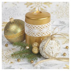 Iris Daisy Kar&aacute;csonyi szalv&eacute;ta, 33x33cm, 20db/csomag, 3 r&eacute;tegű, vegyes mint&aacute;k Konyhai term&eacute;kek - Egy&eacute;b / Konyhai kieg&eacute;sz&iacute;tő - 507367