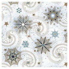 Iris Daisy Kar&aacute;csonyi szalv&eacute;ta, 33x33cm, 20db/csomag, 3 r&eacute;tegű, vegyes mint&aacute;k Konyhai term&eacute;kek - Egy&eacute;b / Konyhai kieg&eacute;sz&iacute;tő - 507367