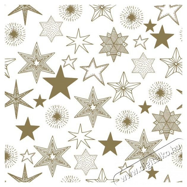 Iris Daisy Kar&aacute;csonyi szalv&eacute;ta, 33x33cm, 20db/csomag, 3 r&eacute;tegű, vegyes mint&aacute;k Konyhai term&eacute;kek - Egy&eacute;b / Konyhai kieg&eacute;sz&iacute;tő - 507367