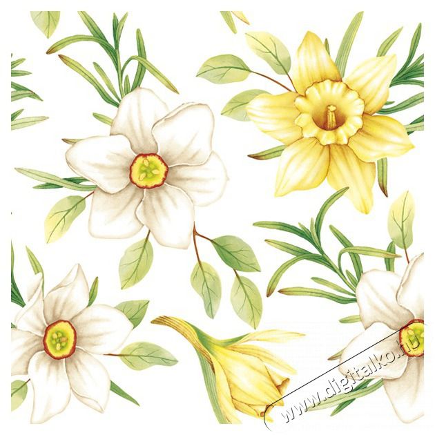 Iris Daisy-Maki Kokt&eacute;l szalv&eacute;ta 25x25cm, 20db/csomag, 3 r&eacute;tegű, vegyes mint&aacute;k Konyhai term&eacute;kek - Egy&eacute;b / Konyhai kieg&eacute;sz&iacute;tő - 507366