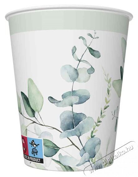 Iris Daisy pap&iacute;rpoh&aacute;r, 250 ml, k&uuml;l&ouml;nb&ouml;ző sz&iacute;nekben &eacute;s mint&aacute;kkal, 8db/csomag Konyhai term&eacute;kek - Egy&eacute;b / Konyhai kieg&eacute;sz&iacute;tő - 507398