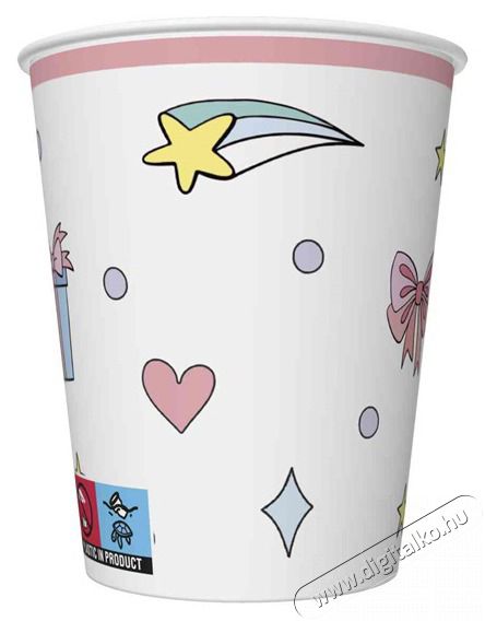 Iris Daisy pap&iacute;rpoh&aacute;r, 250 ml, k&uuml;l&ouml;nb&ouml;ző sz&iacute;nekben &eacute;s mint&aacute;kkal, 8db/csomag Konyhai term&eacute;kek - Egy&eacute;b / Konyhai kieg&eacute;sz&iacute;tő - 507398