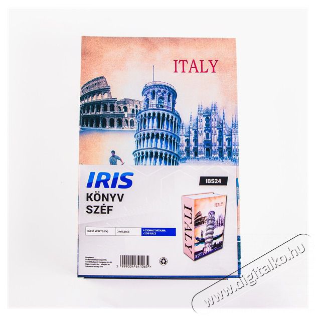 Iris IBS24 kulccsal nyithat&oacute; k&ouml;nyv sz&eacute;f 240x155x55mm Fot&oacute;-Vide&oacute; kieg&eacute;sz&iacute;tők - Egy&eacute;b fot&oacute;-vide&oacute; kieg&eacute;sz&iacute;tő - K&ouml;nyv - 507195