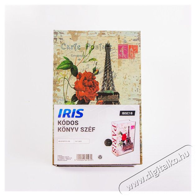 Iris IBSC18 k&oacute;ddal nyithat&oacute; k&ouml;nyv sz&eacute;f 180x115x55mm Fot&oacute;-Vide&oacute; kieg&eacute;sz&iacute;tők - Egy&eacute;b fot&oacute;-vide&oacute; kieg&eacute;sz&iacute;tő - K&ouml;nyv - 507196