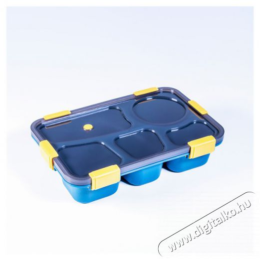 Iris KT-004-BL 5 rekeszes k&eacute;k műanyag &eacute;telhord&oacute; doboz Konyhai term&eacute;kek - S&uuml;tő-főzőlap, tűzhely (szabadon&aacute;ll&oacute;) - &Eacute;telmeleg&iacute;tő / melegentart&oacute; - 507514