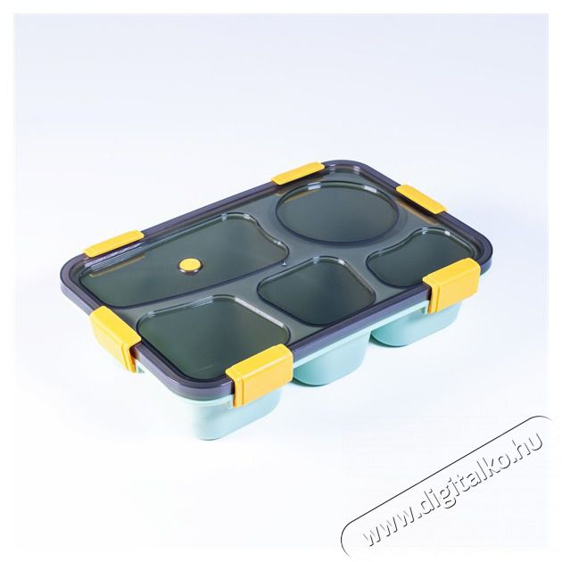 Iris KT-004-GR 5 rekeszes z&ouml;ld műanyag &eacute;telhord&oacute; doboz Konyhai term&eacute;kek - S&uuml;tő-főzőlap, tűzhely (szabadon&aacute;ll&oacute;) - &Eacute;telmeleg&iacute;tő / melegentart&oacute; - 507513