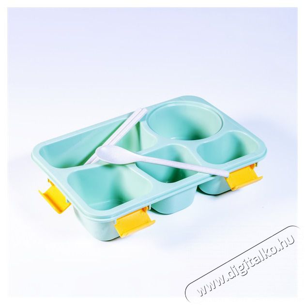 Iris KT-004-GR 5 rekeszes z&ouml;ld műanyag &eacute;telhord&oacute; doboz Konyhai term&eacute;kek - S&uuml;tő-főzőlap, tűzhely (szabadon&aacute;ll&oacute;) - &Eacute;telmeleg&iacute;tő / melegentart&oacute; - 507513