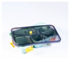 Iris KT-004-GR 5 rekeszes z&ouml;ld műanyag &eacute;telhord&oacute; doboz Konyhai term&eacute;kek - S&uuml;tő-főzőlap, tűzhely (szabadon&aacute;ll&oacute;) - &Eacute;telmeleg&iacute;tő / melegentart&oacute; - 507513
