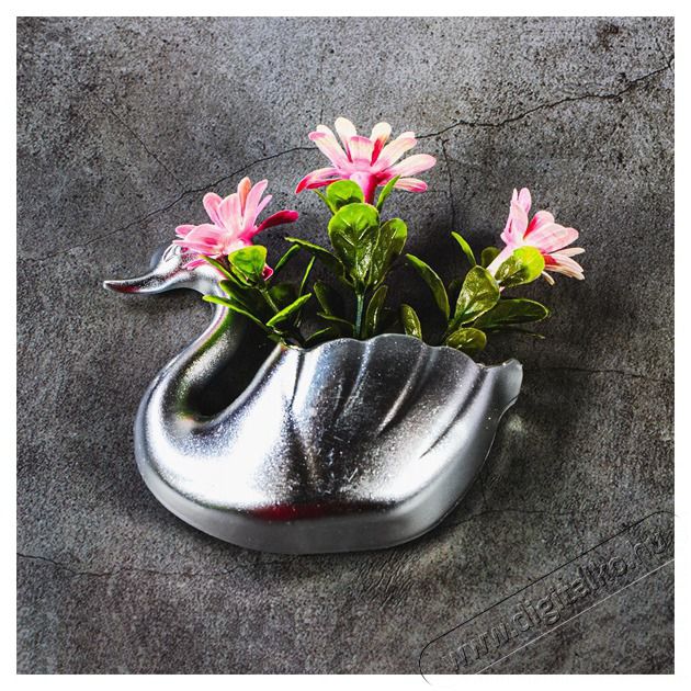 Iris E5599 ez&uuml;st-, vagy arany sz&iacute;nű, hatty&uacute; alak&uacute; hűtőm&aacute;gnes művir&aacute;ggal 8x8cm Konyhai term&eacute;kek - Konyhai eszk&ouml;z - Egy&eacute;b konyhai eszk&ouml;z - 507631