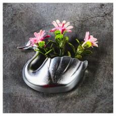 Iris E5599 ez&uuml;st-, vagy arany sz&iacute;nű, hatty&uacute; alak&uacute; hűtőm&aacute;gnes művir&aacute;ggal 8x8cm Konyhai term&eacute;kek - Konyhai eszk&ouml;z - Egy&eacute;b konyhai eszk&ouml;z - 507631